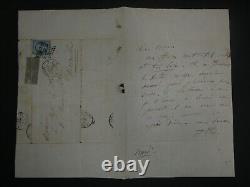 (Comte) Alfred DE FALLOUX LETTRE AUTOGRAPHE SIGNÉE À Marie DE FALLOUX, 1859