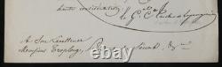 Comte Tascher de La Pagerie Lettre autographe signée à Troplong 1853