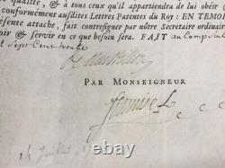 Comte de CHATILLON Lettre signée Gouverneur du Dauphin 1730