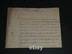 Comte de Toulouse de Bourbon Lettre avec Annotation autographe signée 1703