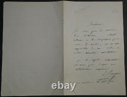 Constant TROYON LETTRE AUTOGRAPHE SIGNÉE, sa santé le retient à la campagne