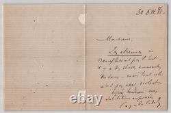 Coquelin aîné & cadet Lettre et carte autographes signées Comédie-Française