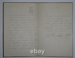 DUCHESSE Anne de ROCHECHOUART LOT DE TROIS LETTRES AUTOGRAPHES SIGNÉES, PARIS