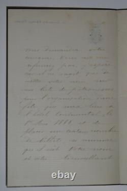 DUCHESSE Anne de ROCHECHOUART LOT DE TROIS LETTRES AUTOGRAPHES SIGNÉES, PARIS