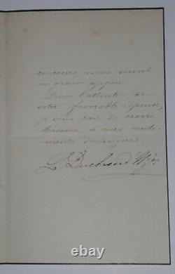 DUCHESSE Anne de ROCHECHOUART LOT DE TROIS LETTRES AUTOGRAPHES SIGNÉES, PARIS