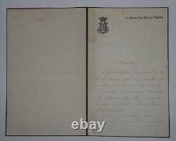 DUCHESSE Anne de ROCHECHOUART LOT DE TROIS LETTRES AUTOGRAPHES SIGNÉES, PARIS