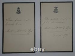 DUCHESSE Anne de ROCHECHOUART LOT DE TROIS LETTRES AUTOGRAPHES SIGNÉES, PARIS