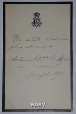 DUCHESSE Anne de ROCHECHOUART LOT DE TROIS LETTRES AUTOGRAPHES SIGNÉES, PARIS