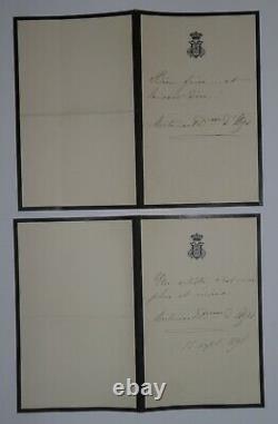 DUCHESSE Anne de ROCHECHOUART LOT DE TROIS LETTRES AUTOGRAPHES SIGNÉES, PARIS