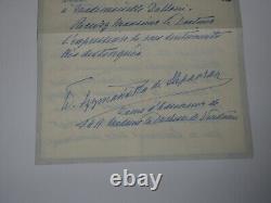 Dame d'honneur, Henriette de Belgique LETTRE AUTOGRAPHE SIGNÉE à 8j de sa mort
