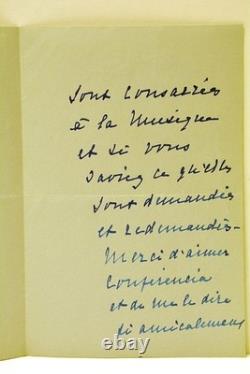 Deux lettres autographes signées Yvonne Sarcey Paris 1945