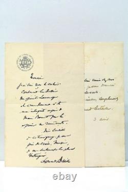 Deux lettres autographes signées d'Edouard Detaille 1890