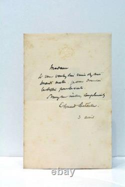 Deux lettres autographes signées d'Edouard Detaille 1890