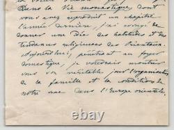 Dora d'Istria Lettre autographe signée Sur son ouvrage Les Femmes en Orient