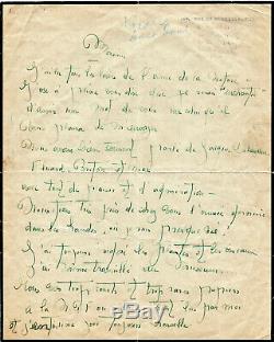 ELUARD, BRETON et moi. Lise DEHARME Poétesse, Lettre Autographe Signée