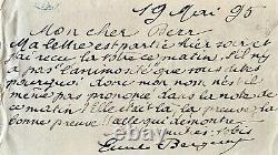 ÉMILE BERGERAT, Lettre manuscrite autographe signée à Émile BERR du Figaro