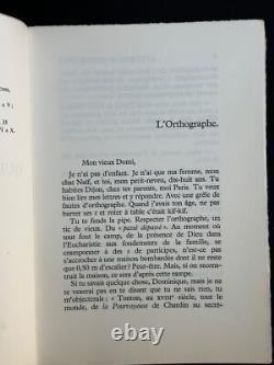 EO Paul Guth Lettres à votre fils tirage de tête envoi autographe signé 1976