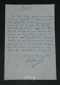 Edouard CADOL Ensemble de 7 lettres autographes signées, 1865-1884, 10 pages