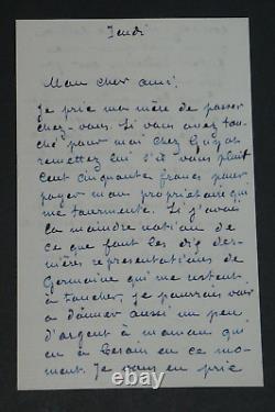 Edouard CADOL Ensemble de 7 lettres autographes signées, 1865-1884, 10 pages