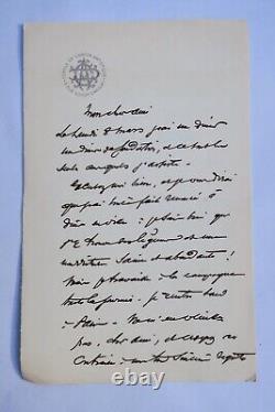 Edouard DETAILLE lettre autographe signée