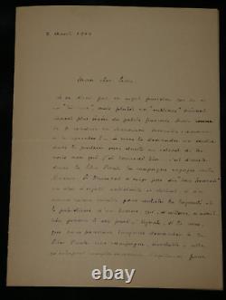 Edouard Julia Journaliste 3 LETTRES AUTOGRAPHES SIGNÉES À Léon Daudet