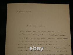 Edouard Julia Journaliste 3 LETTRES AUTOGRAPHES SIGNÉES À Léon Daudet