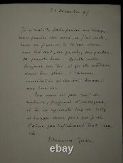 Edouard Julia Journaliste 3 LETTRES AUTOGRAPHES SIGNÉES À Léon Daudet