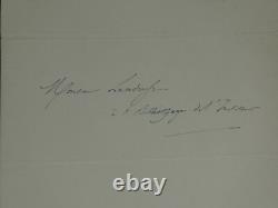 Édouard Lefebvre de Laboulaye Lettre autographe signée et un portrait