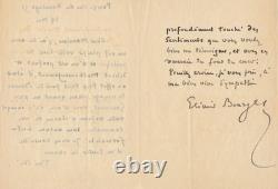 Elemir Bourges 2 lettres autographes signées choses incohérentes! Goncourt