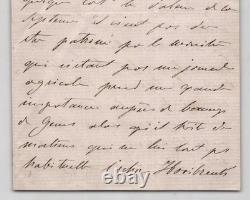 Elisa Napoleone BACIOCCHI -Lettre autographe signée 1846