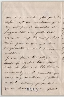 Elisa Napoleone BACIOCCHI -Lettre autographe signée 1846