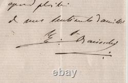 Elisa Napoleone BACIOCCHI -Lettre autographe signée 1846