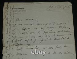 Élisabeth de Clermont Tonnerre Lettre autographe signée 1916