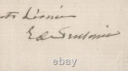 Élise de Pressensé, Lettre autographe signée de condoléances à Mme Eugène Kisler