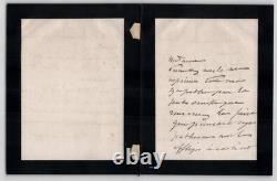 Élise de Pressensé, Lettre autographe signée de condoléances à Mme Eugène Kisler