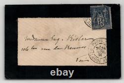 Élise de Pressensé, Lettre autographe signée de condoléances à Mme Eugène Kisler