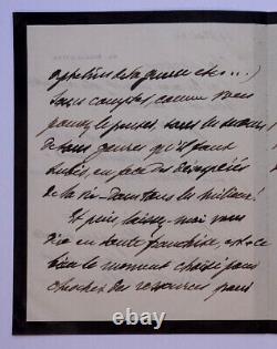 Émile DEUTSCH DE LA MEURTHE BELLE LETTRE AUTOGRAPHE SIGNÉE DU 29 MAI 1922