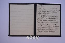 Émile DEUTSCH DE LA MEURTHE BELLE LETTRE AUTOGRAPHE SIGNÉE DU 29 MAI 1922