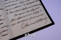 Émile DEUTSCH DE LA MEURTHE BELLE LETTRE AUTOGRAPHE SIGNÉE DU 29 MAI 1922