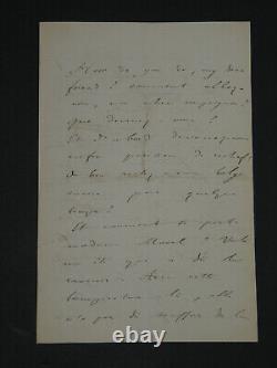 Émile Deschanel, Écrivain Lettre autographe signée, 4 pages, 1861