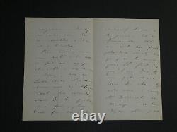 Émile Deschanel, Écrivain Lettre autographe signée, 4 pages, 1861