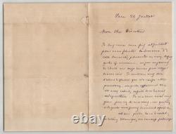 Émile Duclaux Lettre autographe signée Agriculture et Cantal 24 juillet