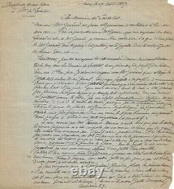 Émile GALLÉ Lettre autographe signée Ses uvres dans la Gazette des Beaux-Arts