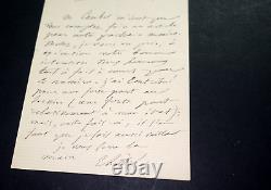 Emile LITTRÉ, Lexicographe LETTRE AUTOGRAPHE SIGNÉE AU SUJET D'UN ARTICLE