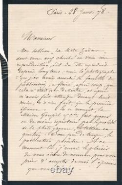 Émile Lévy Levy 3 lettres autographes signées reproduction tableaux