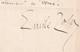&Eacute;mile Zola Lettre Autographe Sign&eacute;e 1887 Belle Signature
