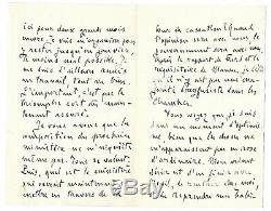 Emile ZOLA / Lettre autographe signée / Affaire Dreyfus