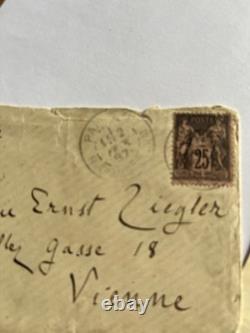 Emile ZOLA, Lettre autographe signée à son éditeur Ziegler TERRE NOUVEAU ROMAN