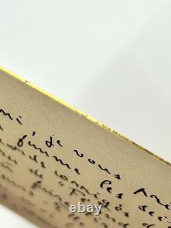 Émile ZOLA, splendide carte lettre autographe signée Exil Londres Fécondité