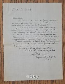 Ensemble de 2 lettres autographes signées de André CAPLET + 1 note, Octobre 1917